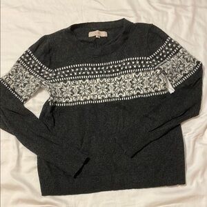 Cozy Grey Patterned Sweater